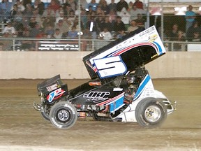 Justin Barger will race Saturday in the Patroit Sprint Tour's Canadian mid-season championship at South Buxton Raceway. (JAMES MacDONALD/Special to The Daily News)