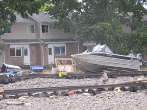 KEVIN RUSHWORTH HIGH RIVER TIMES/QMI AGENCY. Though floodwaters are still dangerously high in areas of town, the water in parts of Centre Street has receded drastically. High River still remains off limits to all residents and media were allowed in by police escort early Friday.