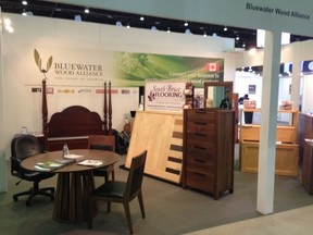 The Bluewater Wood Alliance booth at a trade show in 2013. (File photo)