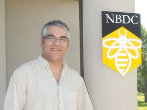 diana Rinne/Daily Herald-Tribune
Dr. Carlos Castillo of the GPRC National Bee Diagnostic Centre is very excited about what the facility will be able to do with the recently announced Technology Access Grant.
