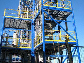 Woodland Biofuels pilot plant at the Western Sarnia-Lambton Research Park. (PAUL MORDEN, The Observer)