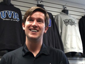 Scott Austin is the chief operating officer of Hotline Apparel Systems, a Brantford company now located on Morton Avenue East just off the Wayne Gretzky Parkway. Operating since 1985, the business was started by Austin's mother Donna in the basement of their home. (VINCENT BALL Brantford Expositor)