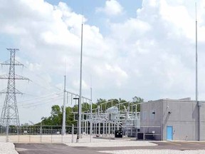 Stratford's new transformer station in the city's south end is expected to be on line by the end of July. (SCOTT WISHART, The Beacon Herald)