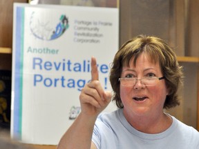 Lori Carlson-Judson, vice chairwoman of the Portage Community Revitalization Corp. (CLARISE KLASSEN/PORTAGE DAILY GRAPHIC/QMI AGENCY)