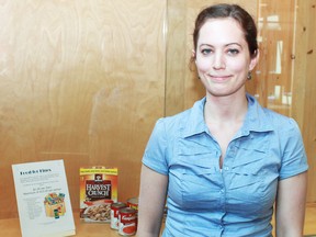 Library summer student Jennifer McColeman has organized a program where patrons can pay their late-fees with food bank donations. The program ends July 5 at the main branch of the Timmins Public Library. The program will run at the South Porcupine branch later this summer.