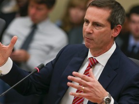 Dalton McGuinty answers questions Tuesday, June 25, 2013, at Queen's Park about the cancelled gas plants. (DAVE THOMAS/Toronto Sun)