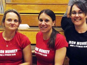Krista Gilbert, Marcia Herteis and Yvonne Billone have only been powerlifting for a few months, but have already set world and Canadian records in lifting for their divisions. Twenty years ago it would've been rare to see more than a few women at a powerlifting event, but as stereotypes crumble more women are becoming involved in the sport once dominated by men. (Submitted photo)