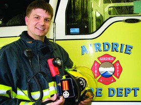 firefighter recieves service award