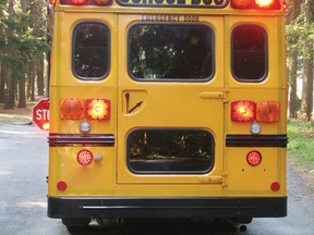 Bylaw C1166 prohibits school bus drivers from turning on their flashing lights and extending the stop sign when dropping off or picking up their passengers on residential streets in Grande Prairie. (File photo)