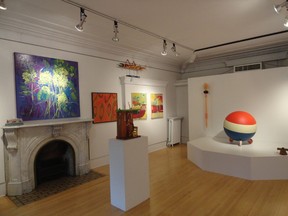 Arts Country Juried Exhibition works in Gallery One at Glenhyrst. (Photo by Michelle Madison)