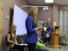 Youth Council: Youth Mayor Chantal Ouellette and some of her youth council members presented their ideas to beautify the bandstand area on Lake Commando at Committee of the Whole meeting on June 11.