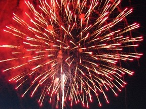A display of fireworks at the 2010 Ribfest celebration in Timmins. Timmins Times LOCAL NEWS photo by Len Gillis.