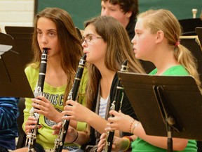 Annandale School's Relay for Life band played Thursday morning for the school.