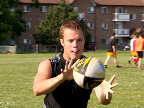 Kenny Boyce, a member of two senior football championship teams and two senior rugby championship teams with the Frontenac Falcons, has decided to play rugby when he begins studies at McMaster University in Hamilton this fall. (Whig-Standard file photo)