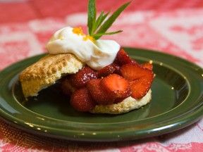 Strawberry shortcake shot at Jill's Table in London, Ontario on Tuesday, June 18, 2013. (DEREK RUTTAN/QMI AGENCY)