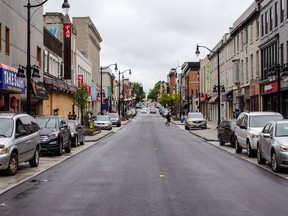 The section of Princess Street that had been closed for construction work since February was opened on Friday, fresh asphalt and all. 
Sam Koebrich for The Whig-Standard