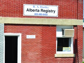 Despite recent concerns that Vulcan’s Alberta registries office could close, it remains open, said Jeff Johnstone, the Town’s development officer, on Friday.