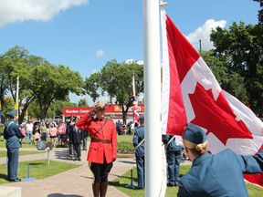 The Melfort Legion and Air Cadet Squadron were a pivitol part of the opening ceremonies for this year’s Canada Day festivities at Melfort Memorial Garden. The fun continued at Spruce Haven Park into the evening.
