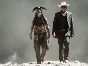 Armie Hammer and Johnny Depp star in 'The Lone Ranger' (Handout)