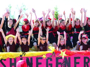Members of Sunshine Generation perform during the Sherwood Park and District Chamber of Commerce's annual Canada Day parade on Monday, July 1. Trent Wilkie/Sherwood Park News/QMI Agency