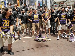 The Iroquois Nationals seen in this undated photo in New York. (SUBMITTED PHOTO Brantford Expositor)