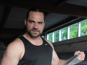 Sudbury's Mark Bartolucci, aka El Tornado, has his game face on with Maximum Pro Wrestling ready to put on a show to benefit the Sudbury Playground Hockey League on Thursday at the Caruso Club.