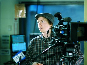 Ryan Foey during the first year of digital cinematography at Canadore College. The college is teaming up with ACTRA to allow union actors to perform at no cost in their productions. (SUBMITTED PHOTO)