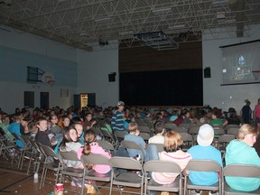 St. Joseph School’s Grade 6 classes put on a movie fundraiser for Wellspring Family Crisis and Resource Centre on Tuesday, June 25, raising $792 for the shelter.
Johnna Ruocco | Whitecourt Star