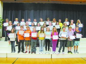 Grade 6 merit citizenship awards.