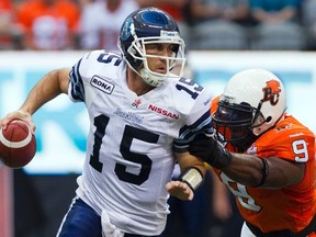 Ricky Ray is pretty much immune to being rattled by opposing CFL defences, having seen every look there is. (REUTERS)