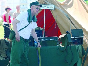 A re-enactment of the Second World War filled Legacy Park for two showings during Monday’s Canada Day celebrations. Photo by Aaron Taylor.