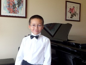 Kingston's Leonid Nediak, 9, was tops in the Canadian Music Competition for piano in the seven-to-10-year-old category earlier this week.