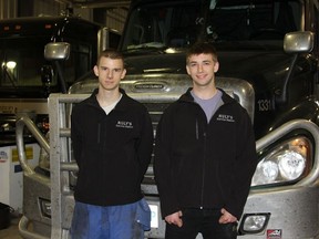 John Yarbrough and Jaryd Dennison-Wessman have both just been hired by Roly's Service Station as apprentices. Both of them will be training to become Truck and Coach Technicians.