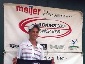 Swade Hall, 15, of Camlachie won the Meijer Junior Golf Tour stop at Michigan State University Wednesday.  (Submitted photo)