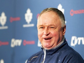 Maple Leafs coach Randy Carlyle's fingerprints were all over the team's recent moves. (Veronica Henri/Toronto Sun)