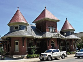 ﻿Petrolia's library is a former railroad station.