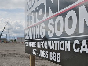 Unemployment rates are dropping in the Brantford and Brant area, and may be attributed in part to jobs from new retail developments in the area. (BRIAN THOMPSON Brantford Expositor)