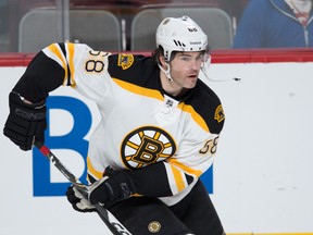 Boston Bruins forward Jaromir Jagr skates during warmups before a game against the Canadiens in Montreal on April 6, 2013. (Ben Pelosse/QMI Agency)