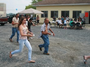 Steady as she goes! Contestants balance eggs on spoons in a race to the finish line during Family Fun Day activities sponsored by Métis Nation Ontario and Kenora Métis Council at Norman Park, Saturday, June 6.
REG CLAYTON/KENORA DAILY MINER AND NEWS/QMI AGENCY