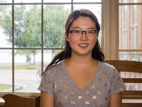 Alice Wang, who is just going into 12th grade next year, already has an internet star up company which she hopes will be sucessful. (Sam Koebrich For The Whig-Standard).