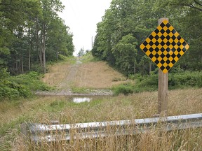 Brant County Council wants to build a new bridge over Big Creek on Middleport Road to replace one torn down nearly two years ago.  The bridge on Mulligan Road, the next road to the east, is also currently closed which causes an incovenience for motorists in the area. (BRIAN THOMPSON The Expositor)