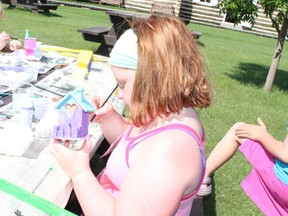 Making art was just part of the Art in The Park with Terry Sparks that served as the kickoff for the Melfort and District Museum Family Days Summer Program on Wednesday, July 3 at the Melfort and District Museum.