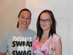 Kayla Mavretic, right, and her mom Jennifer, have received overwhelming support from the Sarnia-Lambton online community as Kayla struggles with cystic fibrosis. The duo have a Facebook group for people to offer Kayla, 23, support as she waits for a double-lung transplant. (LIZ BERNIER, The Observer)