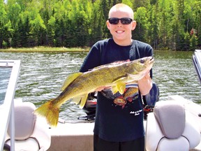 Ron Kruse holds up his 28 1/2 walleye as he became the first registered Master Angler under the new Master Angler Awards Program run by the Northern Ontario Sportfishing Centre. The centre introduced the program this year for anglers across the Lake of the Woods region.
PHOTO SUBMITTED