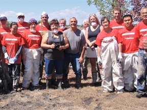 KEVIN RUSHWORTH HIGH RIVER TIMES/QMI AGENCY. Cindy Duperron and her son had friends and complete strangers from Olympic Seismic to clean out their home on the edge of Sunshine Lake.