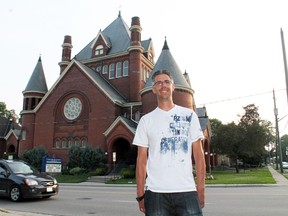 Pastor Joel Sherbino of Paris Presbyterian Church has asked County of Brant council consider to creating a street crossing on Grand River Street North at Emily Street near the church, where numerous congregants, schoolchildren and residents attempt to cross safely, but find it hazardous. MICHAEL PEELING/The Paris Star/QMI Agency