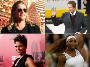 Brad Pitt, Wayne Gretzky, Halle Berry and Serena Williams are your embodiments of genetic perfection. REUTERS FILE