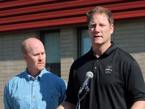 KASSIDY CHRISTENSEN HIGH RIVER TIMES/QMI AGENCY Minister Rick Fraser announced Wednesday that the state of emergency will be lifted July 12. Responsibility will be handed back at that point to the town.