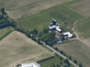 Aerial view of a farm south of Brantford, Ontario. (BRIAN THOMPSON Brantford Expositor)