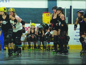 Hinton's West Yellowhead Roller Derby team faced the Grimshaw Grim Reapers in their annual bout July 6 at the Bill Thomson Area.